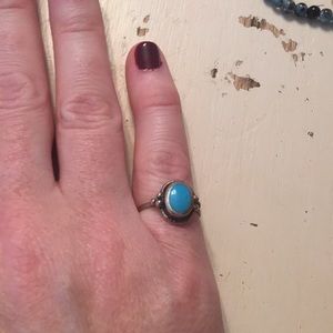 Sterling silver and turquoise ring
